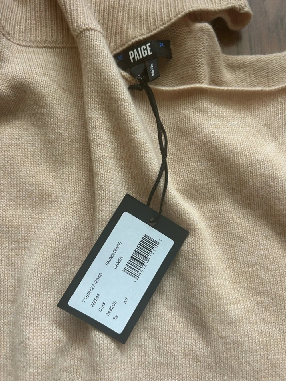 Paige Raundi Wool-Blend Cold Shoulder Sweater Dress XS NWT - Picture 7 of 12